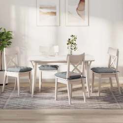 vidaXL Sēdvietas spilventiņi 2 pcs Gaiši pelēks 40 x 40 x 6 cm audums