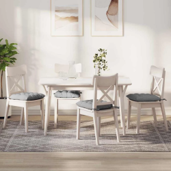 vidaXL Sēdvietas spilventiņi 2 pcs Mākoņu pelēka 40 x 40 x 6 cm audums