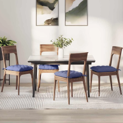 vidaXL Sēdvietas spilventiņi 2 pcs Džinsu zils 40 x 40 x 6 cm audums