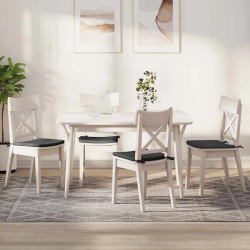 vidaXL Sēdvietas spilventiņi 4 pcs Tumši pelēks 40 x 40 x 3 cm