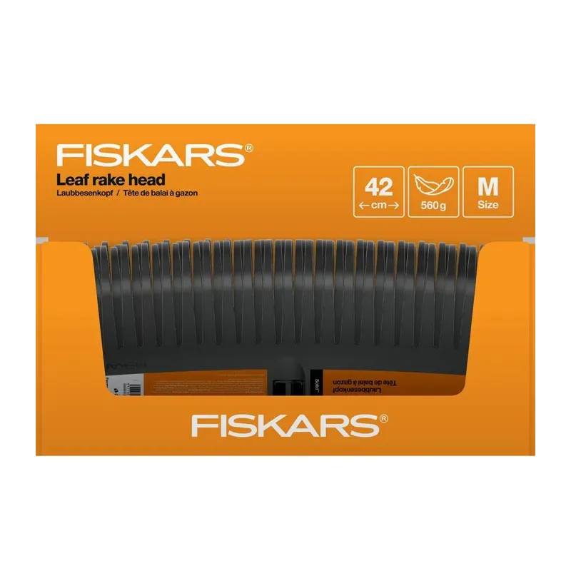 Lapų grėblys vėduoklinis Fiskars 1063089, be koto, 414 mm