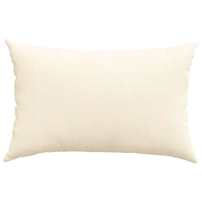 vidaXL Dīvāna spilveni 2 pcs Krēmkrāsa 60 x 40 cm Korduroja audums