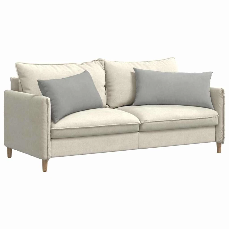 vidaXL Dīvāna spilveni 2 pcs Gaiši pelēks 80 x 40 cm audums