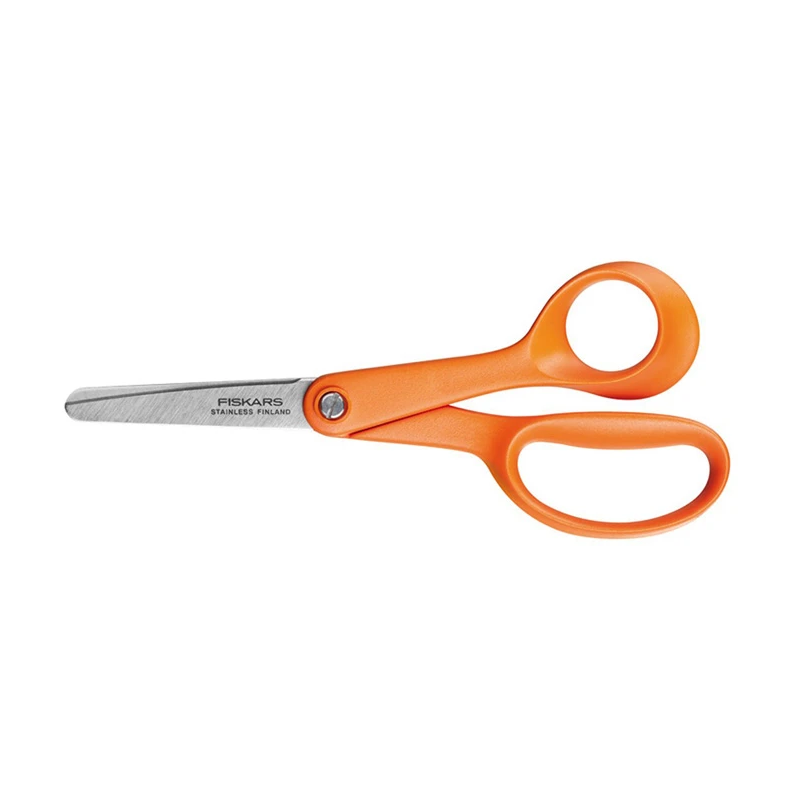 Fiskars bērnu šķēres, labročiem, 13–14 cm, oranžas ,9992,