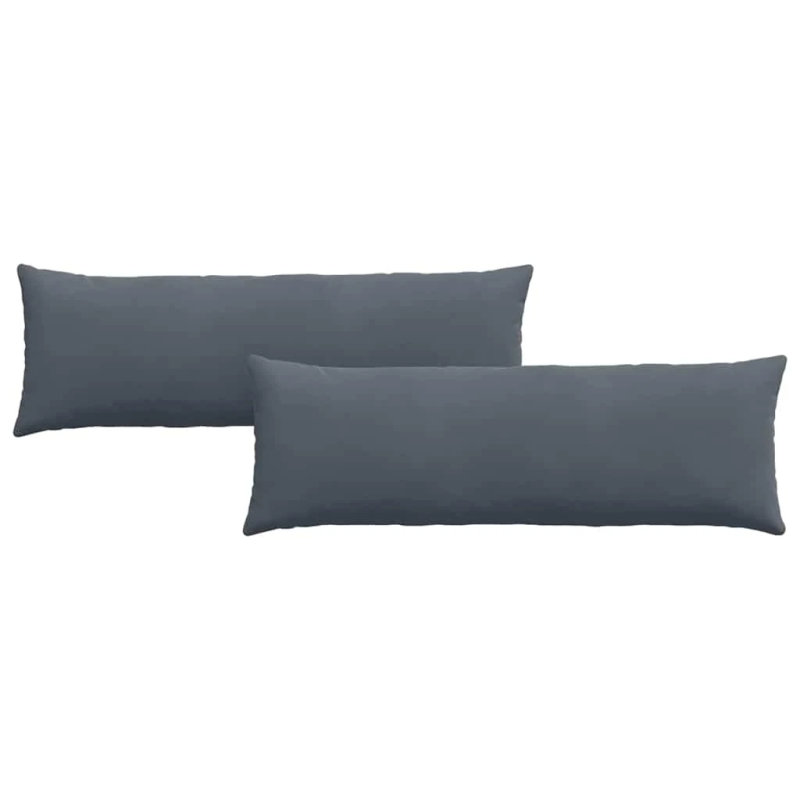 vidaXL Dīvāna spilveni 2 pcs Tumši pelēks 120 x 40 cm Korduroja audums