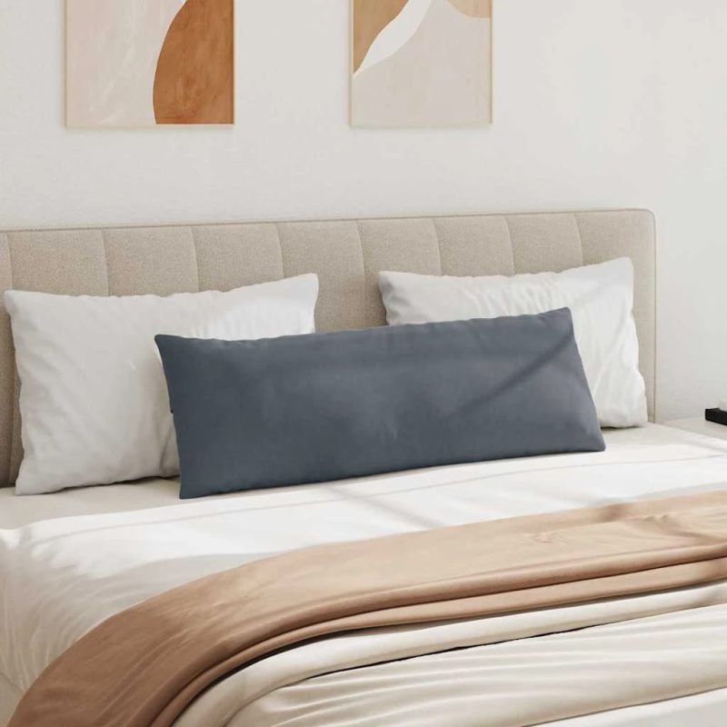 vidaXL Dīvāna spilveni 2 pcs Tumši pelēks 120 x 40 cm Korduroja audums