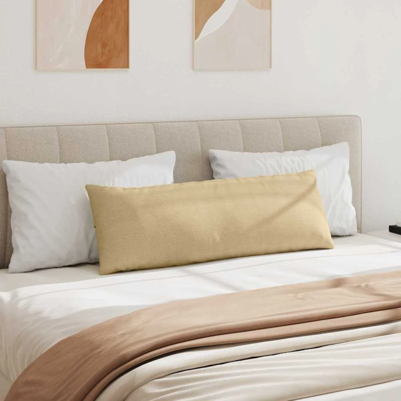 vidaXL Dīvāna spilveni 2 pcs Pelēki zaļa 120 x 40 cm Korduroja audums