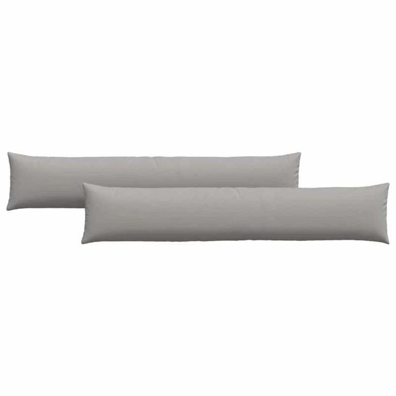 vidaXL Dīvāna spilveni 2 pcs Mākoņu pelēka 200 x 40 cm audums