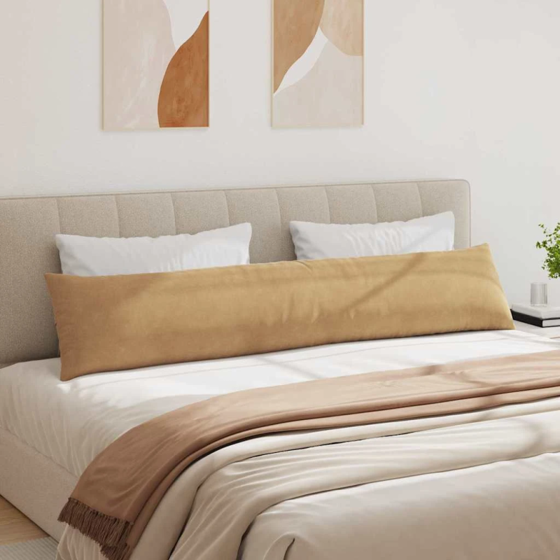 vidaXL Dīvāna spilveni 2 pcs Brūna 200 x 40 cm Korduroja audums