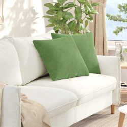 vidaXL Dīvāna spilveni 2 pcs Gaiši zaļa 50 x 50 cm Korduroja audums