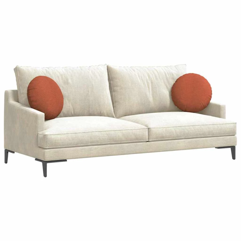 vidaXL Sēdvietas spilventiņi 2 pcs Sarkans oranžs DIA 40 cm