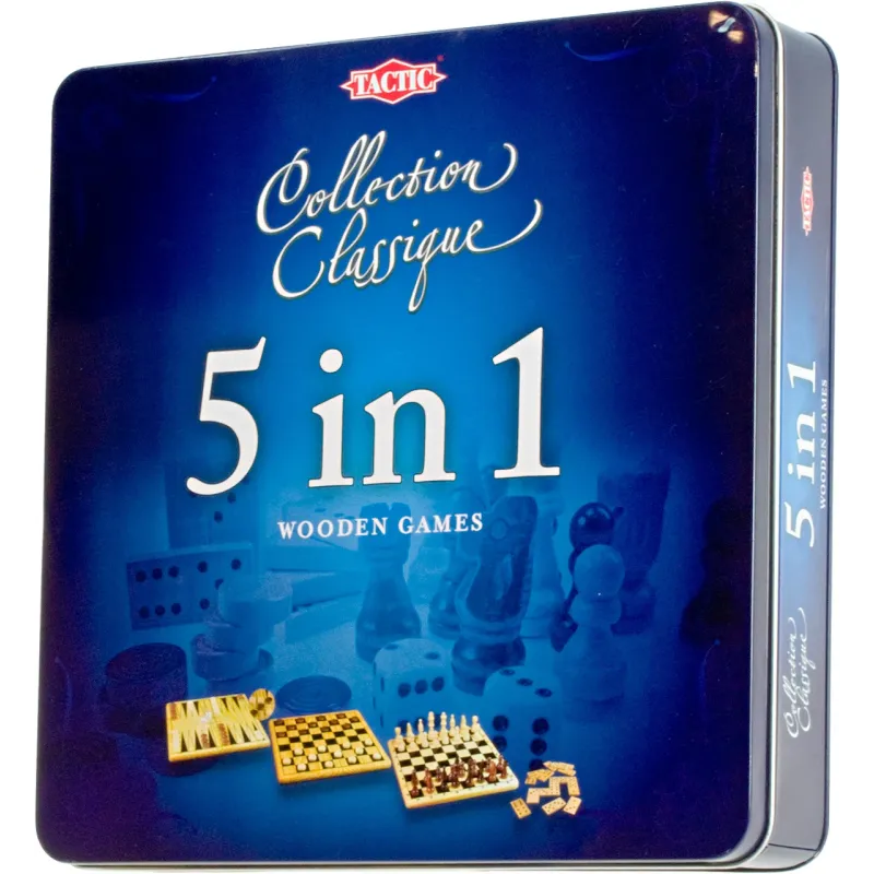 TACTIC Galda spēle 5 spēles vienā Collection Classique