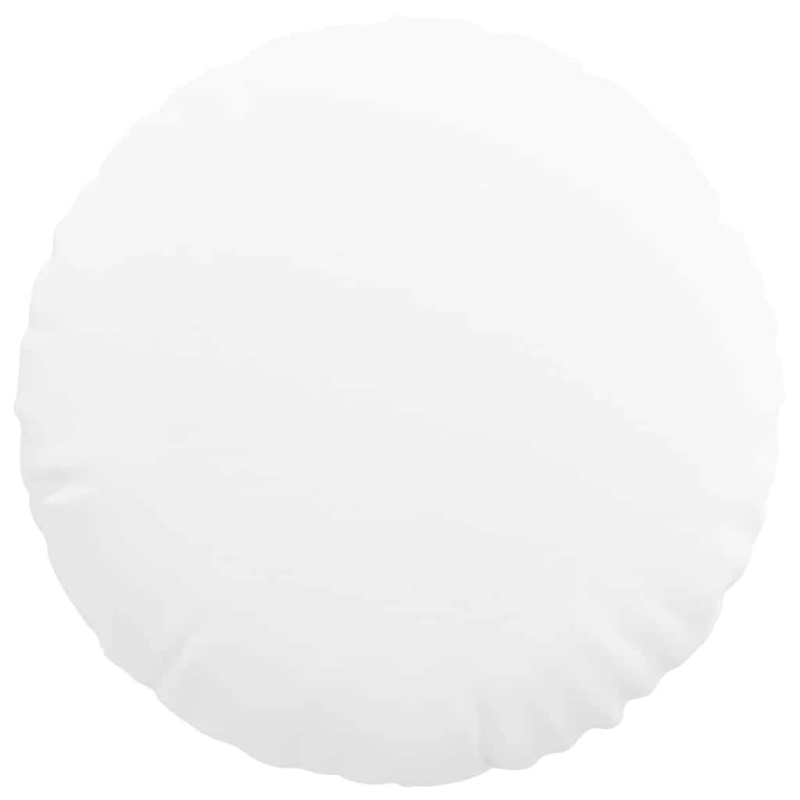 vidaXL Sēdvietas spilventiņi 2 pcs Balts DIA50 x 19 cm audums