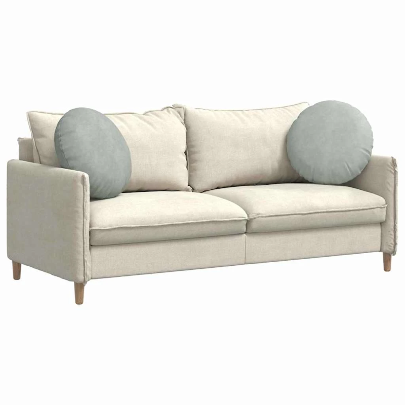 vidaXL Sēdvietas spilventiņi 2 pcs Gaiši pelēks DIA 40 x 13 cm Samts