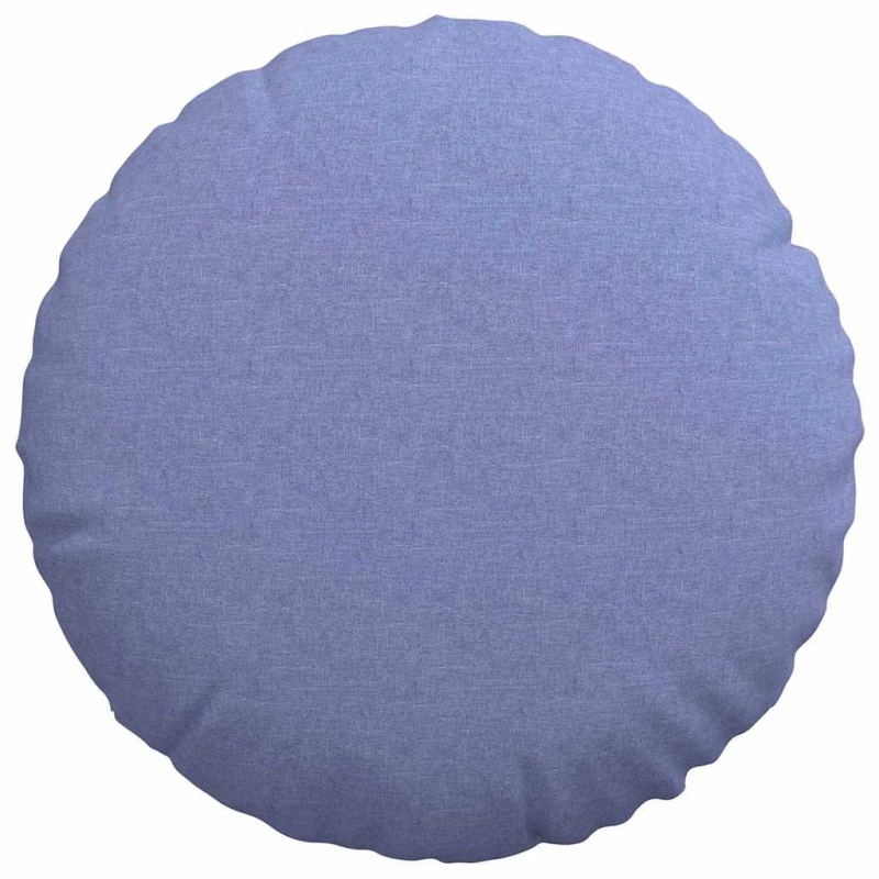 vidaXL Sēdvietas spilventiņi 2 pcs Džinsu zils DIA60 x 21 cm audums