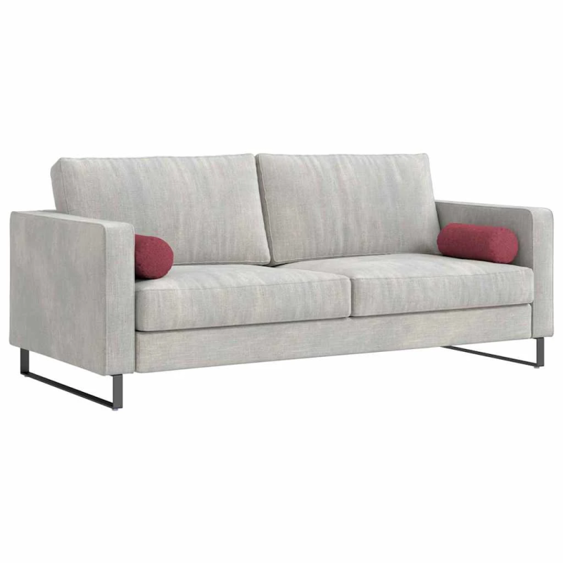 vidaXL Spilveni 2 pcs Vīna sarkans DIA 15 x 40 cm audums