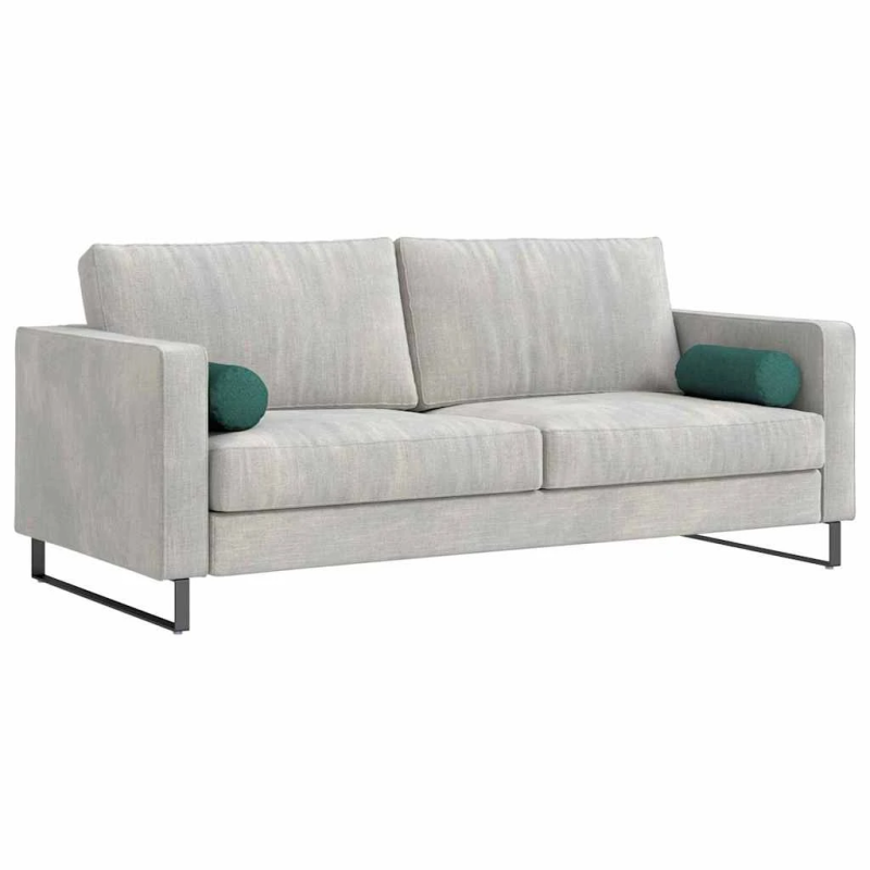 vidaXL Spilveni 2 pcs Tumši zaļš DIA 15 x 40 cm audums