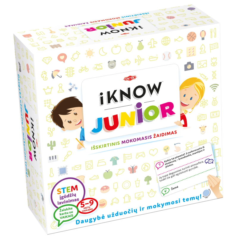TACTIC Board game IKNOW Junior ,In Latvian lang.,
