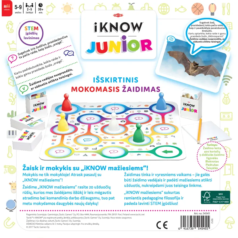 TACTIC Galda spēle IKNOW Junior ,Latviešu val.,