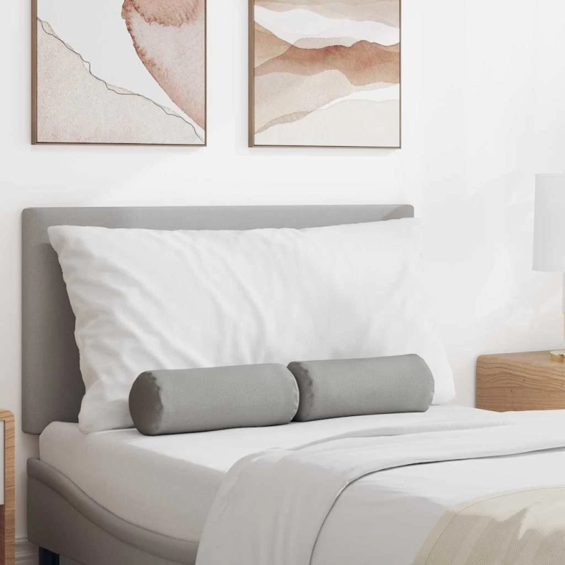 vidaXL Spilveni 2 pcs Mākoņu pelēka DIA 15 x 40 cm audums