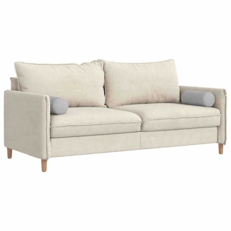 vidaXL Spilveni 2 pcs Mākoņu pelēka DIA 15 x 40 cm audums