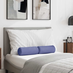 vidaXL Spilveni 2 pcs Džinsu zils DIA 15 x 40 cm audums