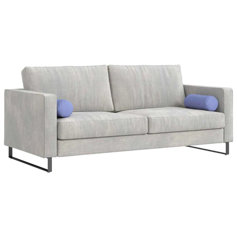 vidaXL Spilveni 2 pcs Džinsu zils DIA 15 x 40 cm audums