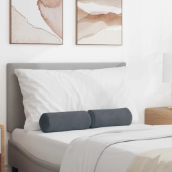 vidaXL Spilveni 2 pcs Tumši pelēks DIA 15 x 40 cm Korduroja audums