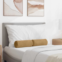 vidaXL Spilveni 2 pcs Brūna DIA 15 x 40 cm Korduroja audums