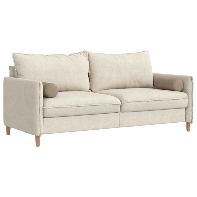 vidaXL Spilveni 2 pcs Pelēkbrūna DIA 15 x 40 cm Mikrofibra