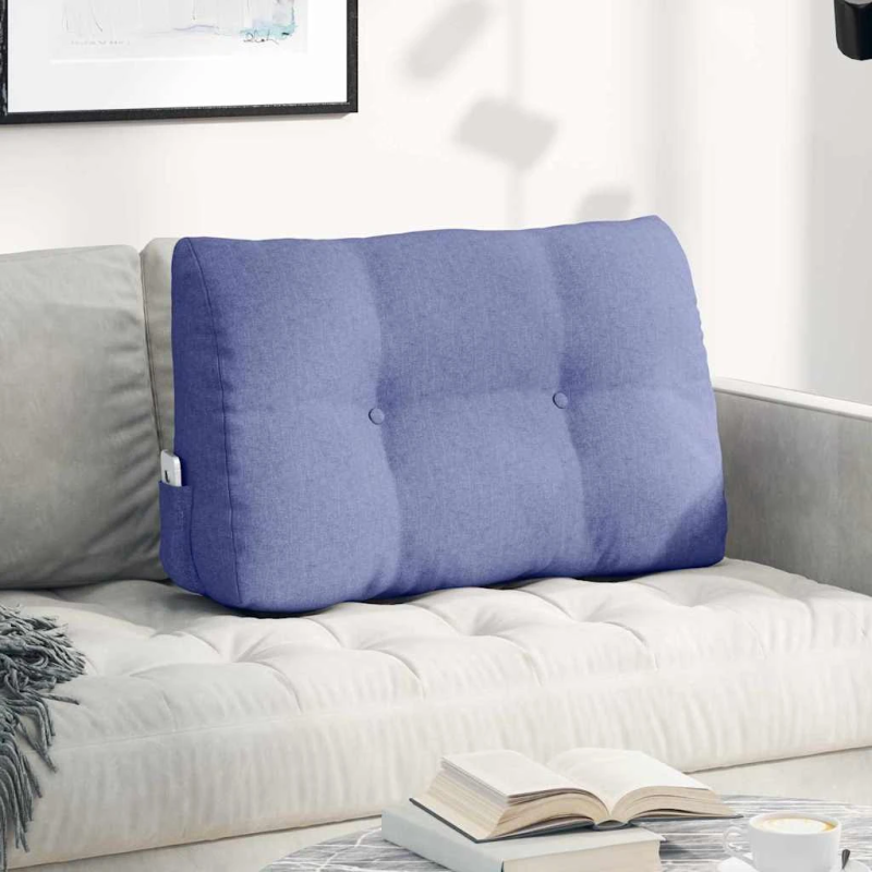 vidaXL Atpakaļ spilvens Džinsu zils 80 x 24 x 50 cm audums