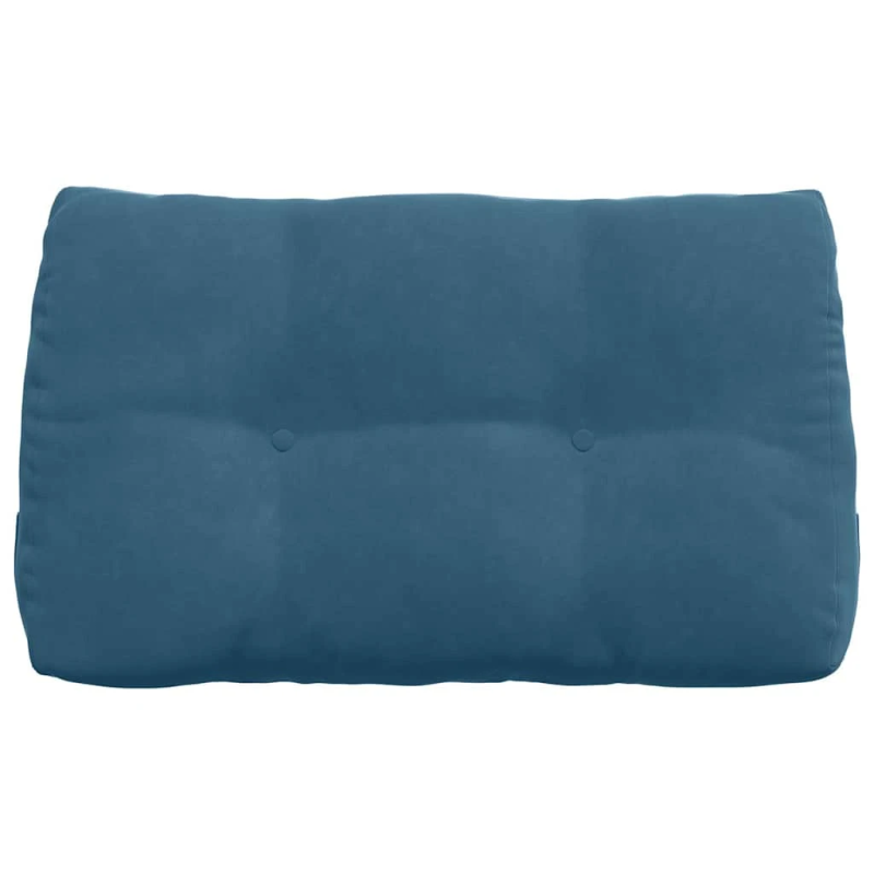 vidaXL Atpakaļ spilvens Zila 80 x 24 x 50 cm Samts