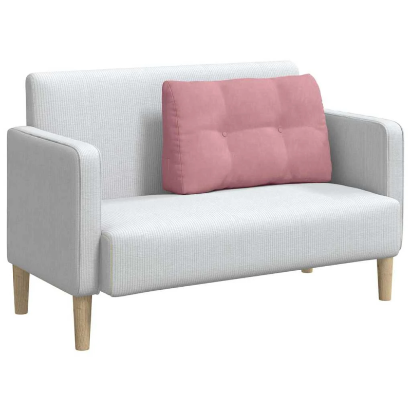 vidaXL Atpakaļ spilvens Rozā 80 x 24 x 50 cm Samts