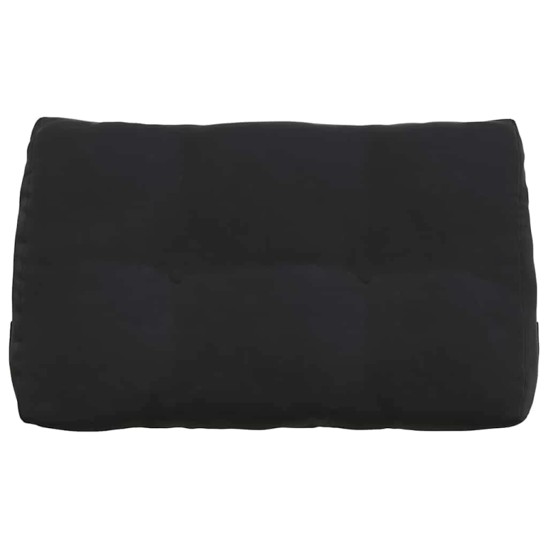 vidaXL Atpakaļ spilvens Melna 80 x 24 x 50 cm Samts