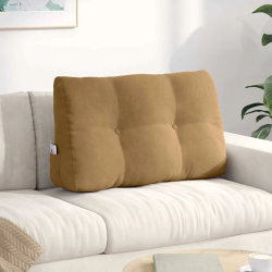 vidaXL Atpakaļ spilvens Brūna 80 x 24 x 50 cm Samts