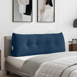 vidaXL Atpakaļ spilvens Zila 120 x 24 x 50 cm audums