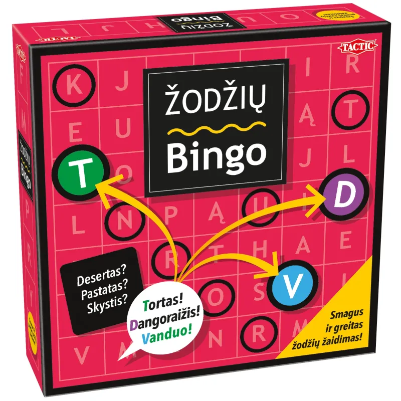 TACTIC galda spēle Žodžių BINGO ,Word Bingo, ,lietuviešu valodā,, 59252