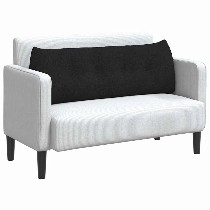 vidaXL Atpakaļ spilvens Melna 140 x 24 x 50 cm audums