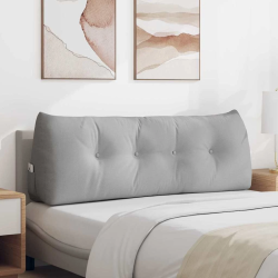 vidaXL Atpakaļ spilvens Mākoņu pelēka 140 x 24 x 50 cm audums