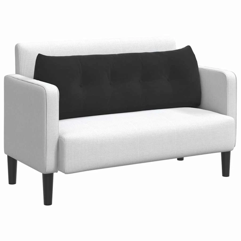 vidaXL Atpakaļ spilvens Melna 140 x 24 x 50 cm Samts