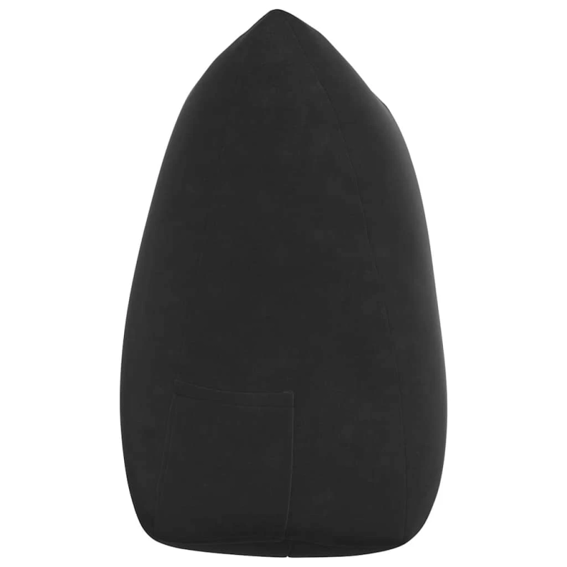 vidaXL Atpakaļ spilvens Melna 140 x 24 x 50 cm Samts