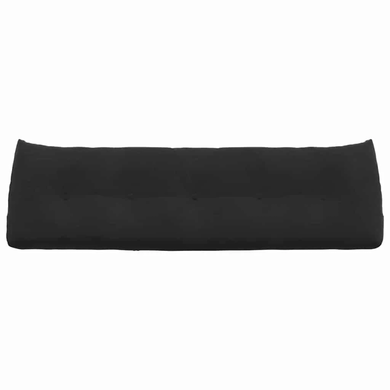 vidaXL Atpakaļ spilvens Melna 160 x 24 x 50 cm Samts