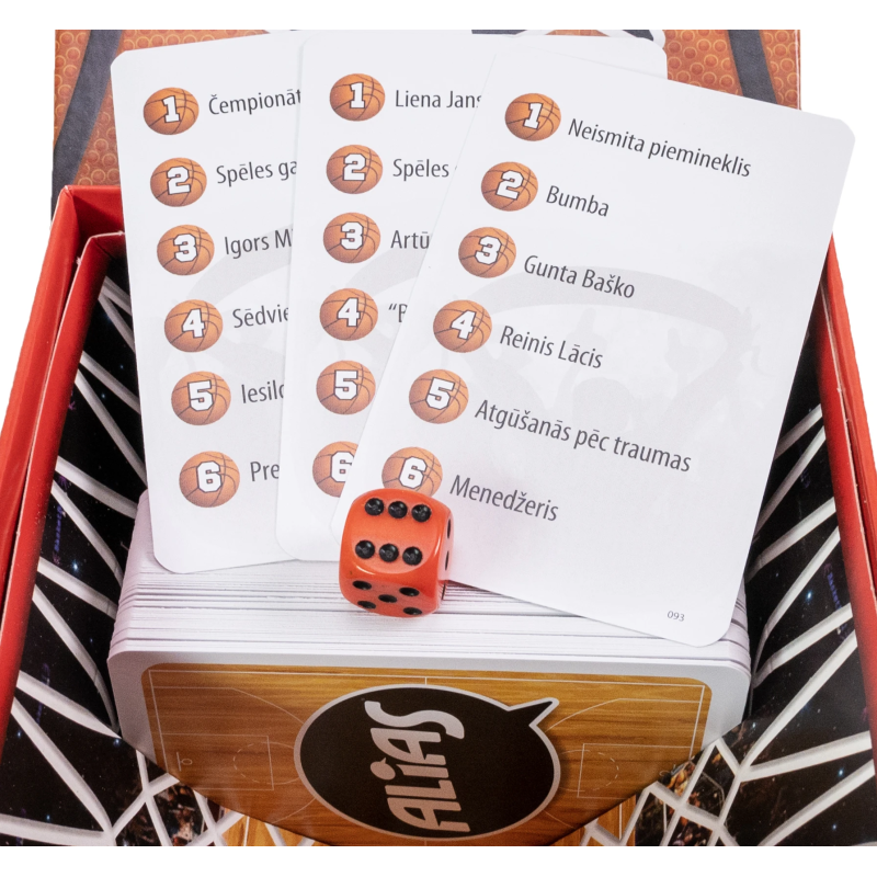 TACTIC Galda spēle "Alias: Basketbols" ,Latviešu val.,