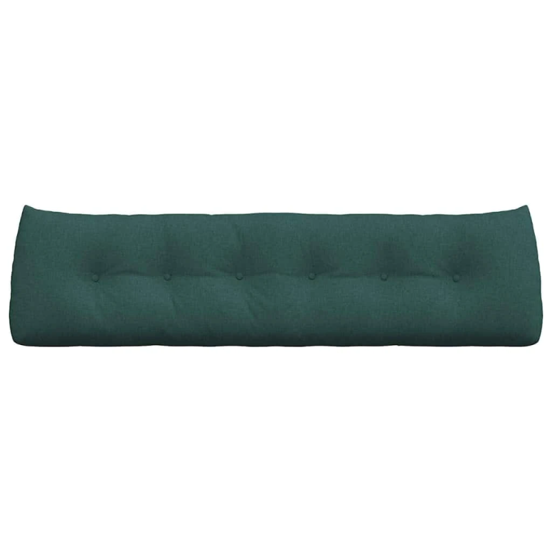 vidaXL Atpakaļ spilvens Tumši zaļš 180 x 24 x 50 cm audums