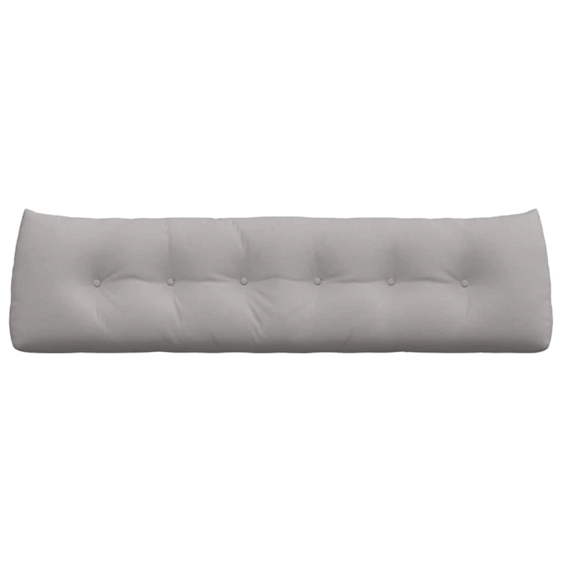 vidaXL Atpakaļ spilvens Mākoņu pelēka 180 x 24 x 50 cm audums