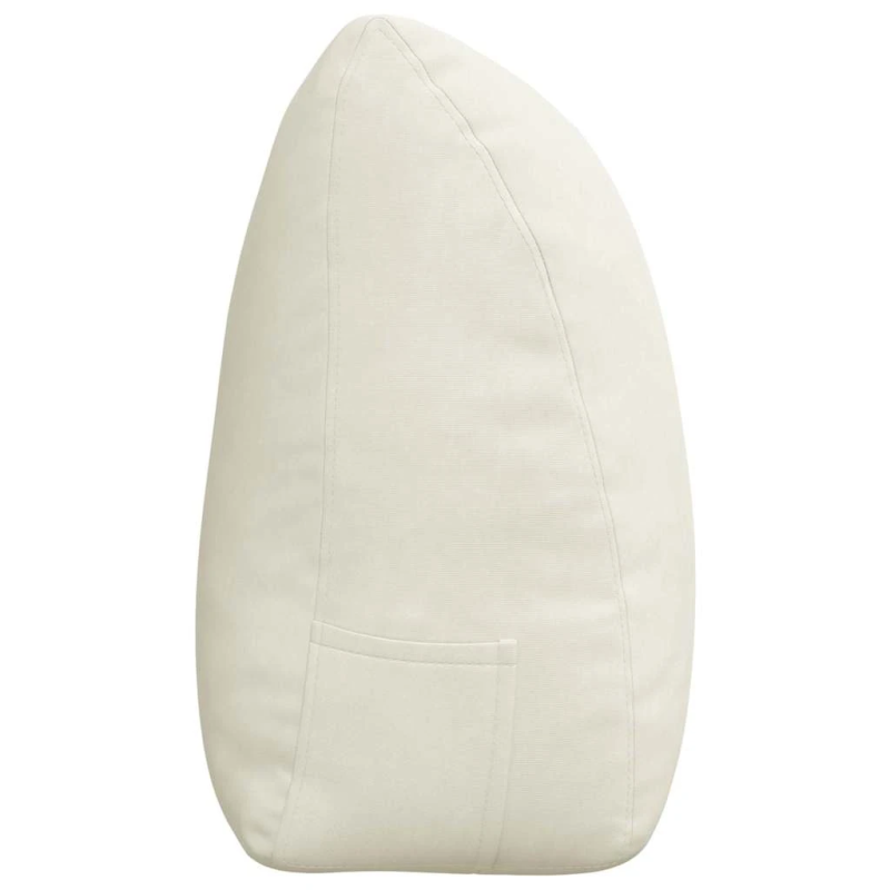 vidaXL Atpakaļ spilvens Krēmkrāsa 180 x 24 x 50 cm Samts