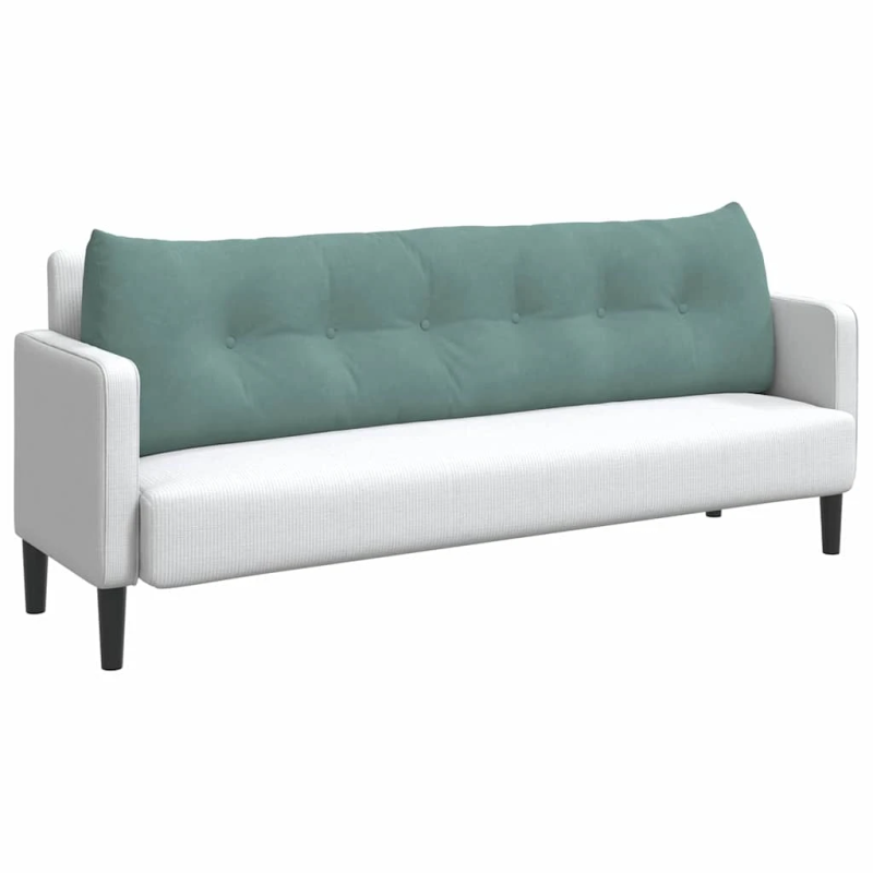 vidaXL Atpakaļ spilvens Jūras zaļa 180 x 24 x 50 cm Samts