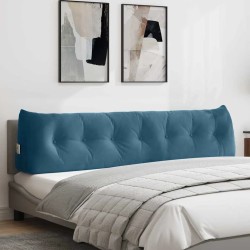 vidaXL Atpakaļ spilvens Zila 200 x 24 x 50 cm Samts