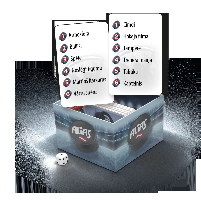 TACTIC Galda spēle Alias: Hokejs, latviešu valodā