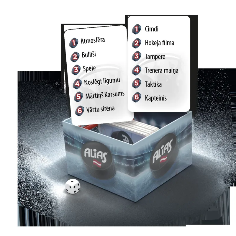 TACTIC Galda spēle Alias: Hokejs, latviešu valodā